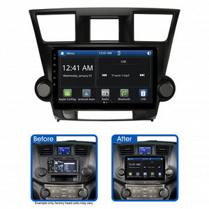 AMTO6: 10" MULTIMEDIA RECEIVER TO SUIT TOYOTA KLUGER (2007-2013) - NON-AMPLIFIED