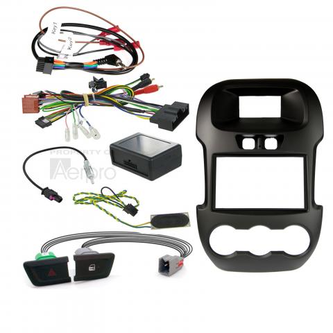 Aerpro FP8083K Double din black install kit to suit Ford - ranger px with 4.2