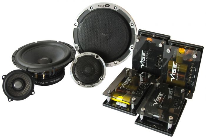 Vibe BLACKAIR 63C-V6B 3-Way 390Watt Component Speakers