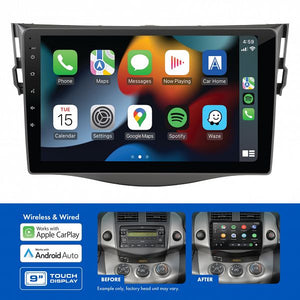 AMATO16: 9" MULTIMEDIA RECEIVER TO SUIT TOYOTA RAV4 (2006-2011) - NON-AMPLIFIED