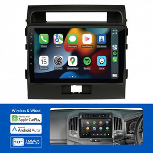 AMATO17: 10" MULTIMEDIA RECEIVER TO SUIT TOYOTA LANDCRUISER 200 SERIES (2007-2011) - WITH SWC