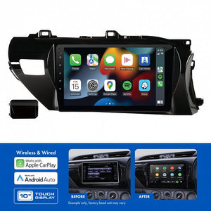 AMATO2: 10" MULTIMEDIA RECEIVER TO SUIT TOYOTA HILUX (2015-2020)