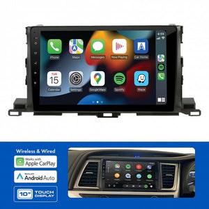 AMATO38: 10" MULTIMEDIA RECEIVER TO SUIT TOYOTA KLUGER (2014-2019) - 360 CAMERA MODELS