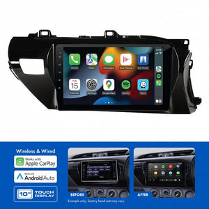 AMATO4: 10" MULTIMEDIA RECEIVER TO SUIT TOYOTA HILUX (2020-ON) - JBL AMPLIFIED 360 CAMERA MODELS