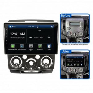 AMFO1: 9" MULTIMEDIA RECEIVER TO SUIT FORD RANGER (2006-2011) & MAZDA BT-50 (2007-2011)