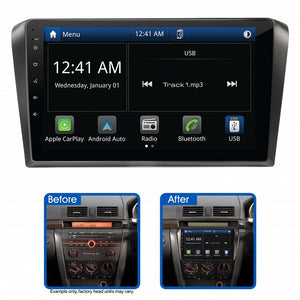 AMMZ6: 9" MULTIMEDIA RECEIVER TO SUIT MAZDA 3 (2004-2009) - NON-AMPLIFIED