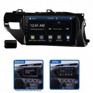 AMTO2: 10" MULTIMEDIA RECEIVER TO SUIT TOYOTA HILUX (2015-2020)