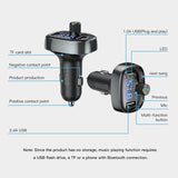 Baseus Bluetooth LCD Display FM Transmitter Car Charger