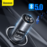 Baseus Car Charger Wireless Bluetooth Handsfree FM Transmitter